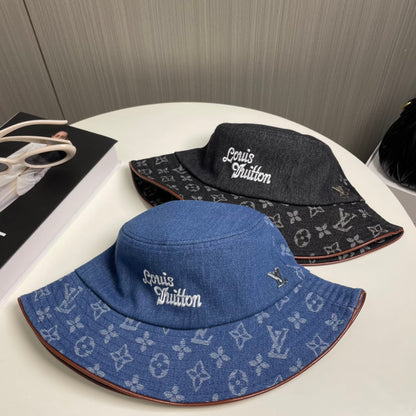 250313 Classic alphabet embroidered fisherman's cap