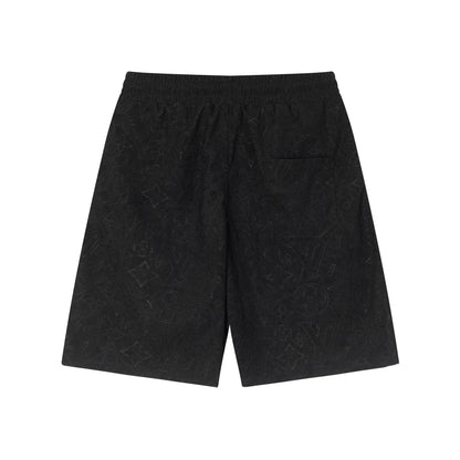 250313 New high quality dark jacquard full print shorts