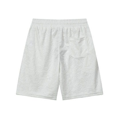 250313 New high quality dark jacquard full print shorts