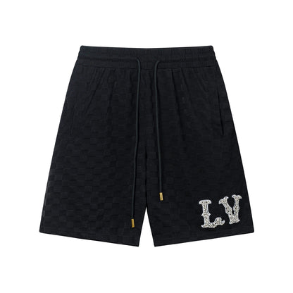 250313 New high quality chequered jacquard print shorts