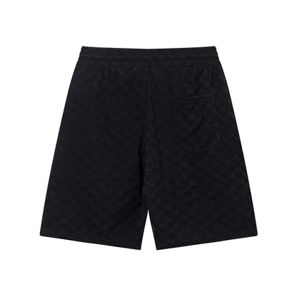 250313 New high quality chequered jacquard print shorts