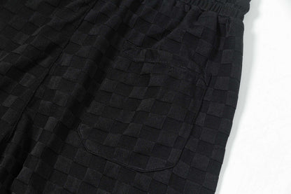 250313 New high quality chequered jacquard print shorts
