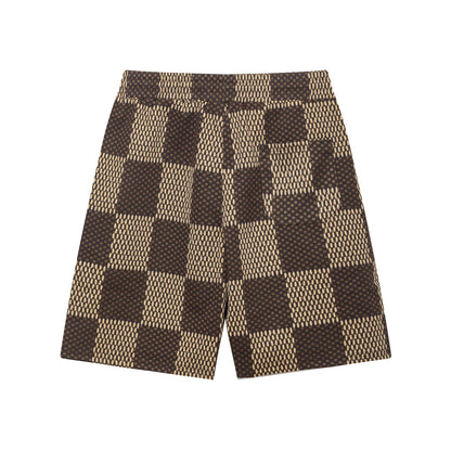 250313 New high quality knitted jacquard full print shorts