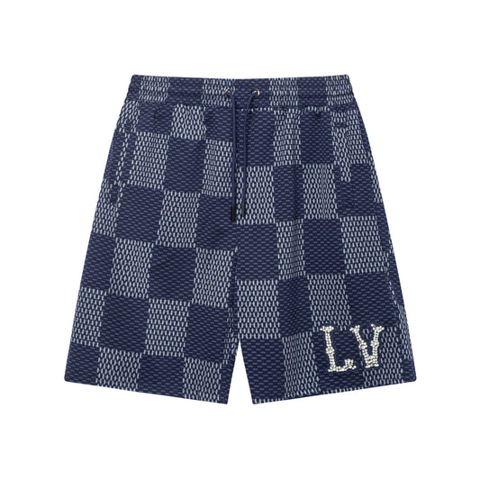 250313 New high quality knitted jacquard full print shorts