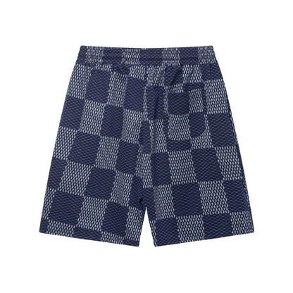 250313 New high quality knitted jacquard full print shorts
