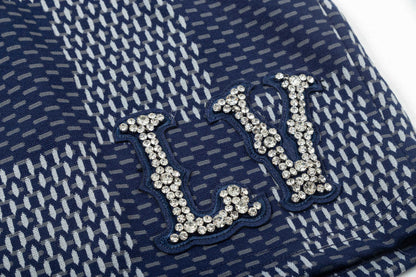 250313 New high quality knitted jacquard full print shorts