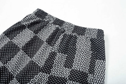 250313 New high quality knitted jacquard full print shorts