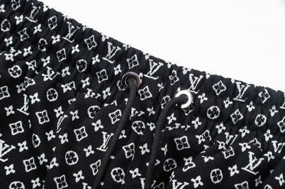 250313 New high quality knitted jacquard full print shorts