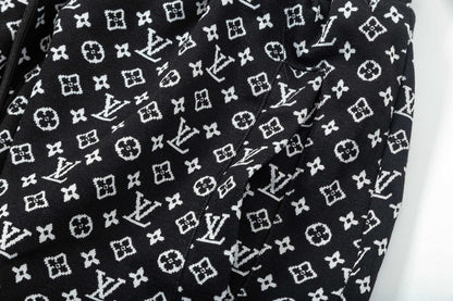 250313 New high quality knitted jacquard full print shorts