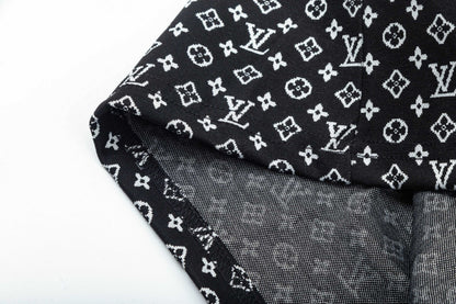 250313 New high quality knitted jacquard full print shorts