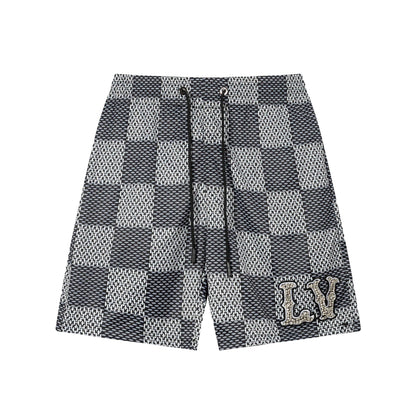 250313 New high quality chequered printed shorts