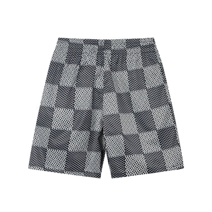 250313 New high quality chequered printed shorts