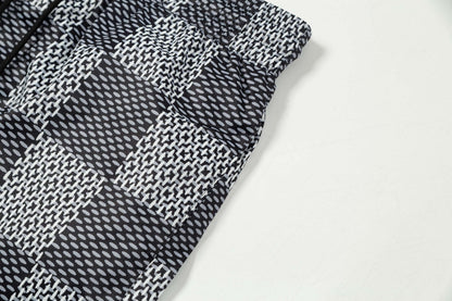 250313 New high quality chequered printed shorts