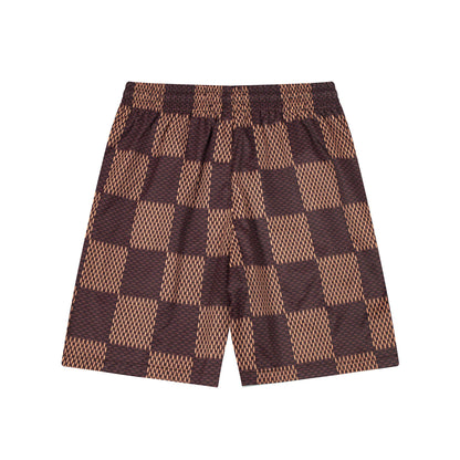 250313 New high quality chequered printed shorts