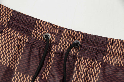 250313 New high quality chequered printed shorts