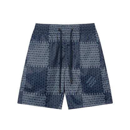 250313 New high quality chequered printed shorts
