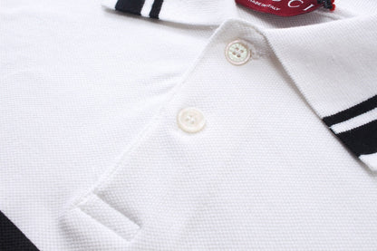 250313 New simple print knit POLO