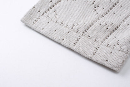 250313 New features diamond hollowed-out jersey lapel POLO