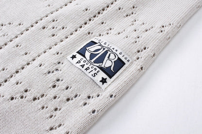 250313 New features diamond hollowed-out jersey lapel POLO
