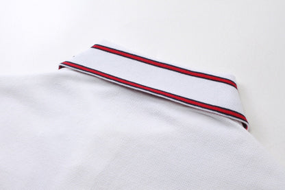 250313 New simple color matching lapel POLO