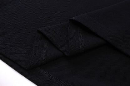 250313 New simple color matching lapel POLO