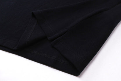 250313 New simple color matching lapel POLO
