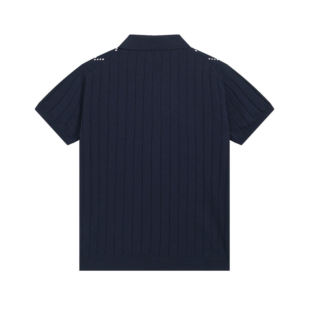 250313 New high quality knit lapel POLO