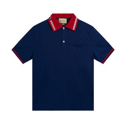 250313 New high quality preppy color polo lapel