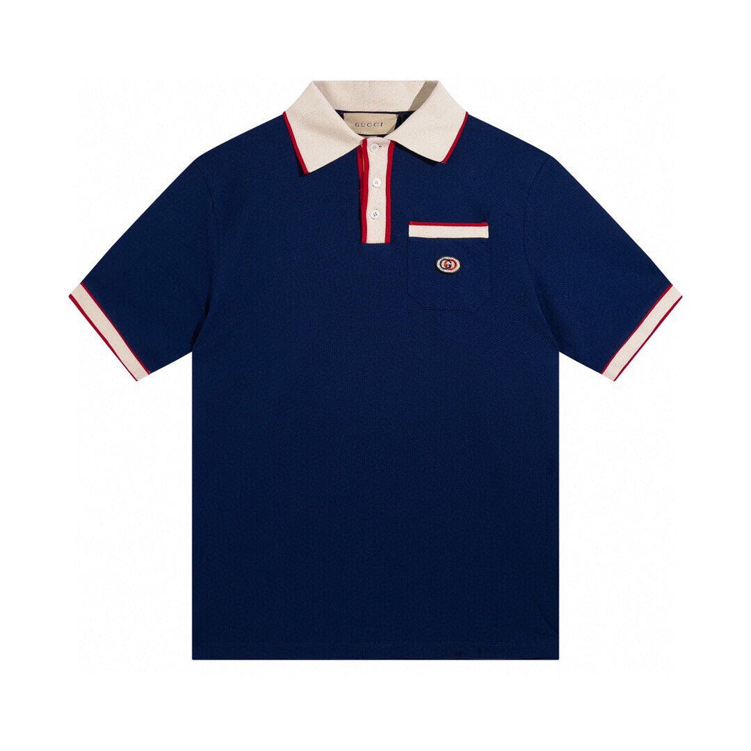 250313 New high quality preppy color polo lapel