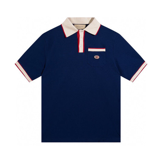 250313 New high quality preppy color polo lapel