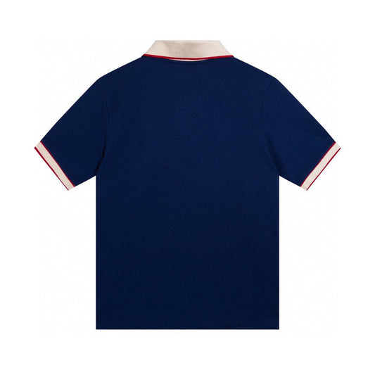 250313 New high quality preppy color polo lapel