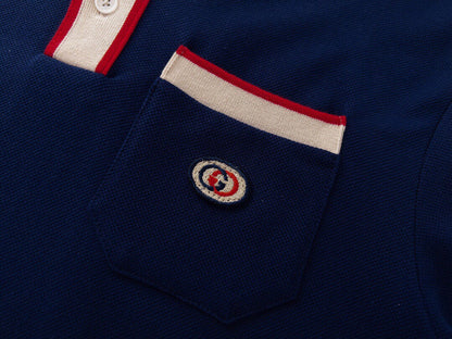250313 New high quality preppy color polo lapel