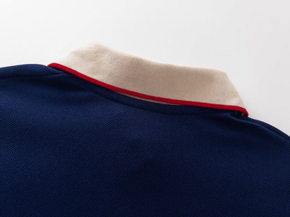 250313 New high quality preppy color polo lapel