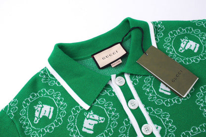 250313 New high quality pony print lapel polo
