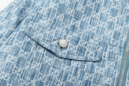250318 New high quality denim print jacket