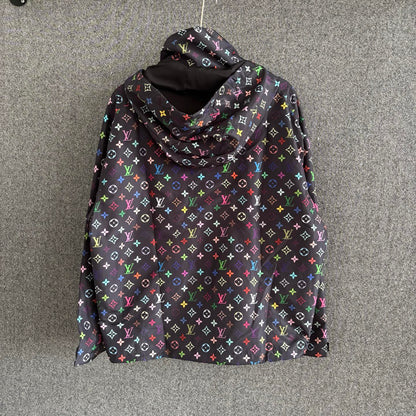 250325 New printed long-sleeved hooded coat