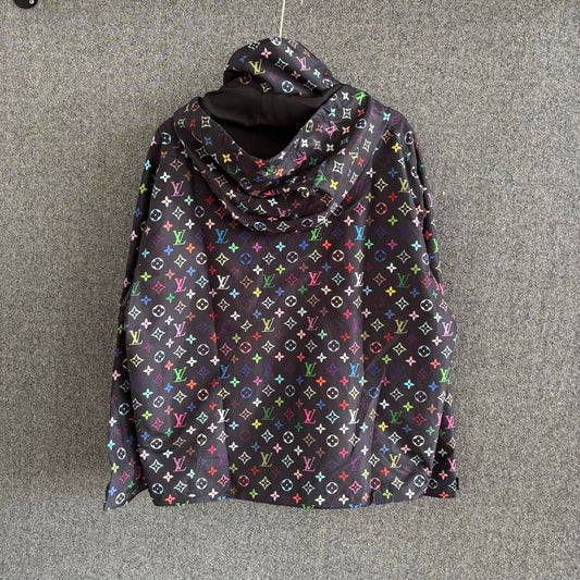 250325 New printed long-sleeved hooded coat