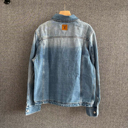 250325 New denim long-sleeved coat with lapels