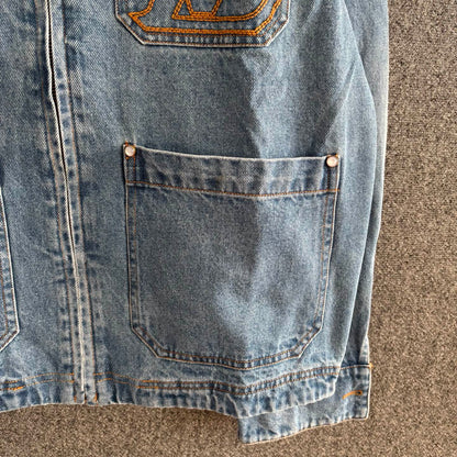 250325 New denim long-sleeved coat with lapels