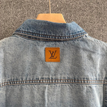 250325 New denim long-sleeved coat with lapels