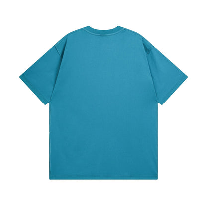 250325 New applique embroidered wash short sleeve T-shirt