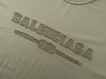 250325 New applique embroidered wash short sleeve T-shirt