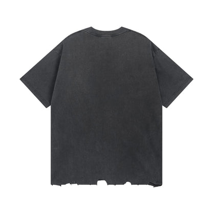 250325 New direct spray wash water wear damage to make old T-shirts