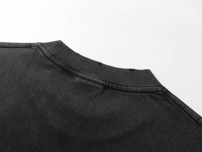 250325 New direct spray wash water wear damage to make old T-shirts
