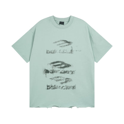 250325 New direct spray wash water wear damage to make old T-shirts