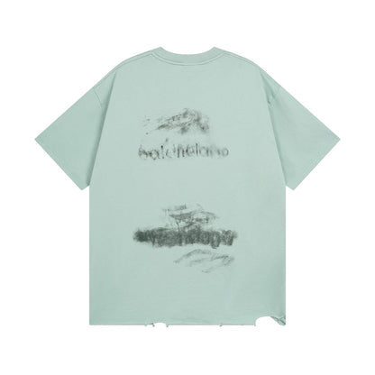 250325 New direct spray wash water wear damage to make old T-shirts