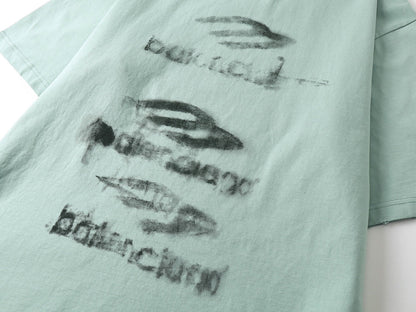 250325 New direct spray wash water wear damage to make old T-shirts