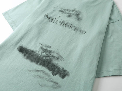 250325 New direct spray wash water wear damage to make old T-shirts