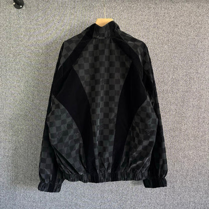 250325 New flocking sports stand-up collar jacket