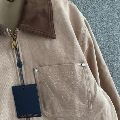 250325 New cotton canvas workman's waist jacket